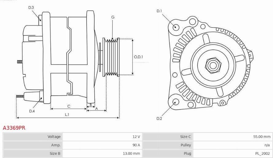 AS-PL A3369PR - Alternator www.molydon.hr