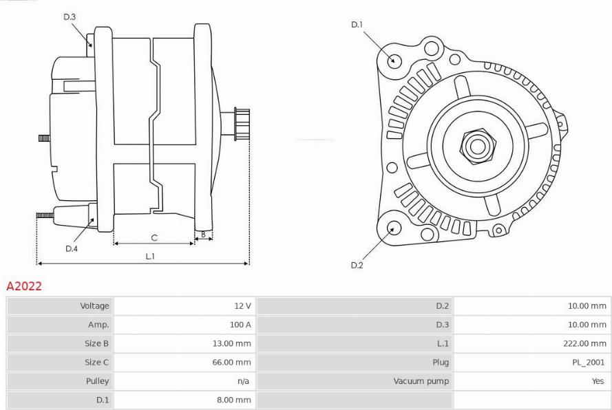 AS-PL A2022 - Alternator www.molydon.hr