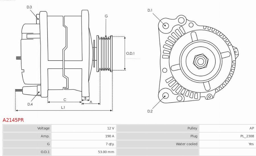 AS-PL A2145PR - Alternator www.molydon.hr