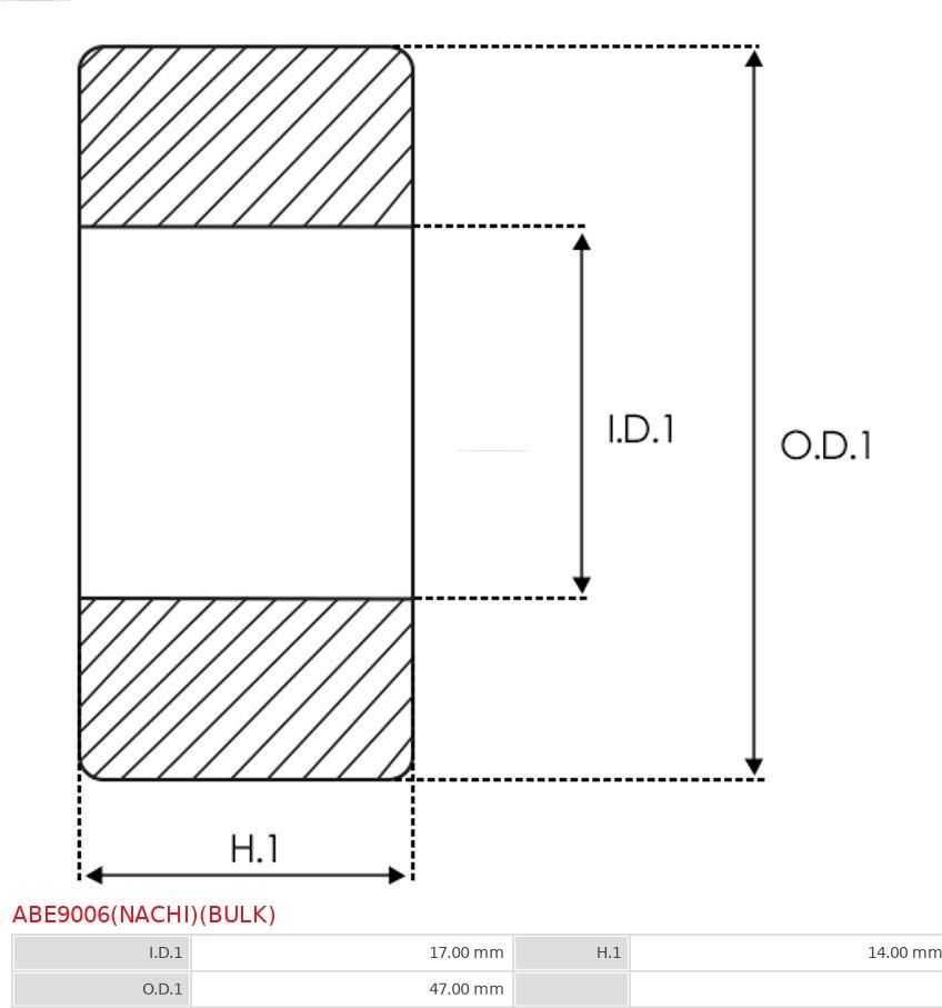 AS-PL ABE9006(NACHI)(BULK) - Ležaj www.molydon.hr