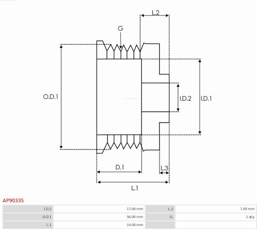 AS-PL AP9033S - Remenica, alternator www.molydon.hr