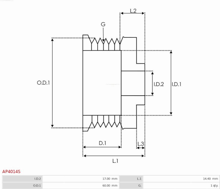 AS-PL AP4014S - Remenica, alternator www.molydon.hr