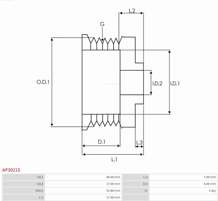 AS-PL AP3021S - Remenica, alternator www.molydon.hr