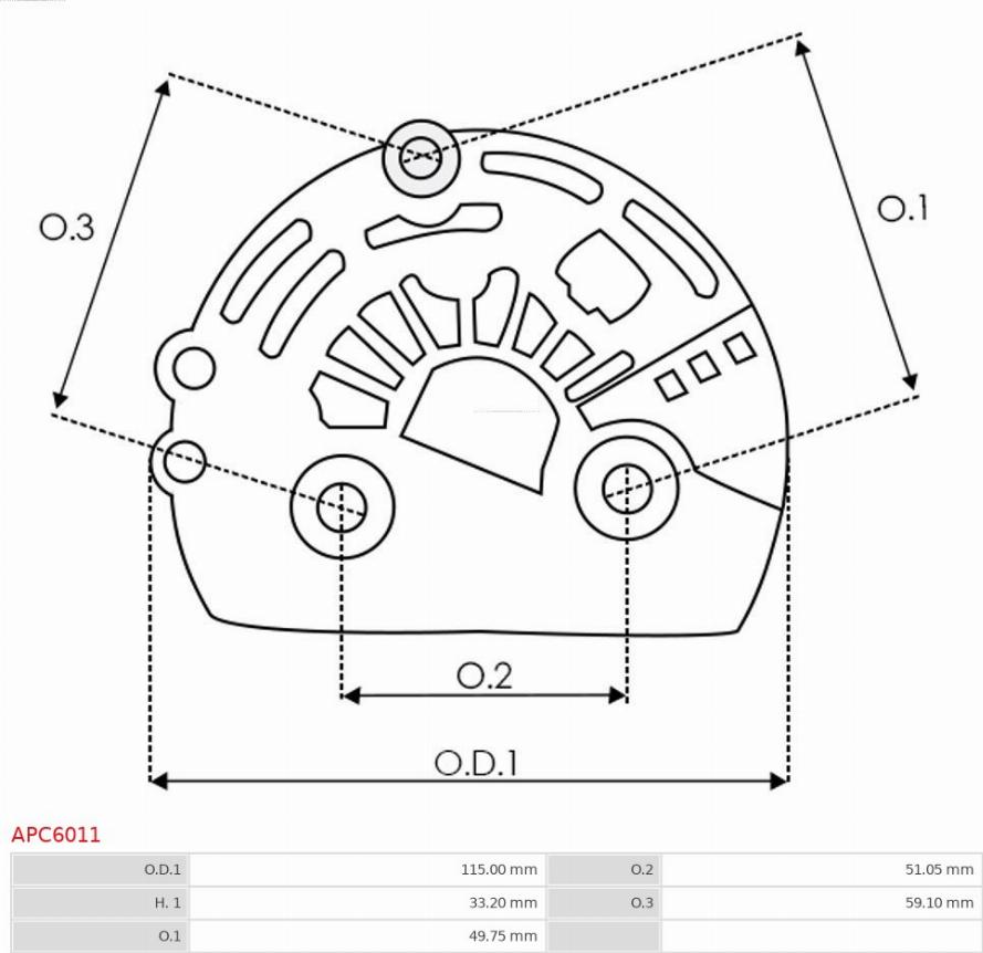 AS-PL APC6011 - Zaštitni poklopac, alternator www.molydon.hr