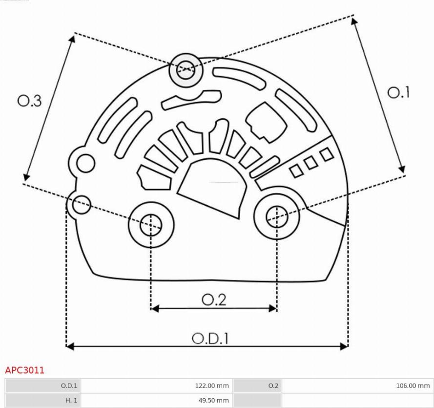 AS-PL APC3011 - Zaštitni poklopac, alternator www.molydon.hr