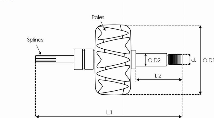 AS-PL AR0130SR - Rotor, alternator www.molydon.hr