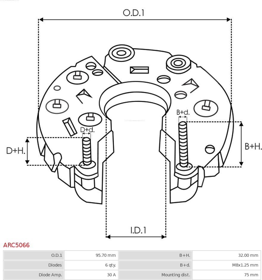 AS-PL ARC5066 - Ispravljac, alternator www.molydon.hr