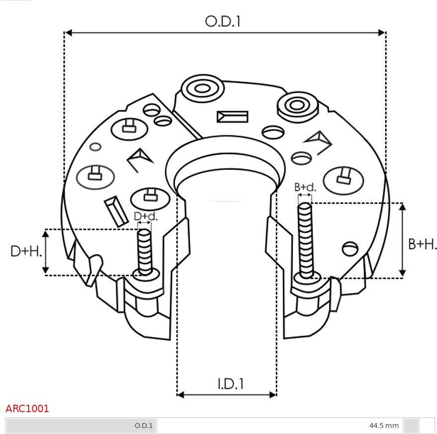 AS-PL ARC1001 - Ispravljac, alternator www.molydon.hr