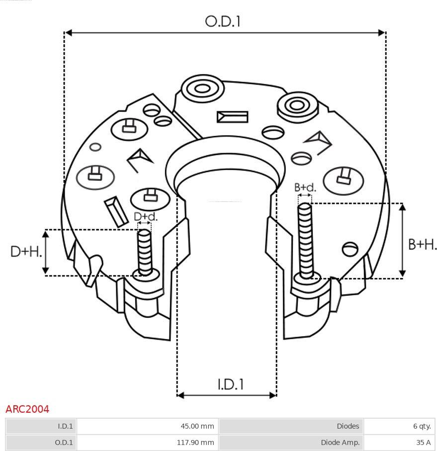 AS-PL ARC2004 - Ispravljac, alternator www.molydon.hr