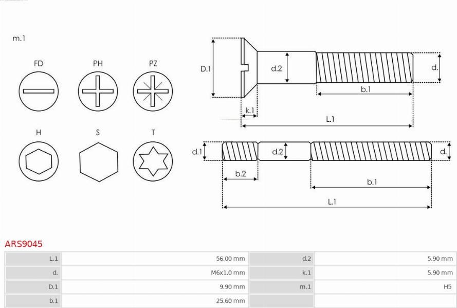 AS-PL ARS9045 - Set za popravak, alternator www.molydon.hr