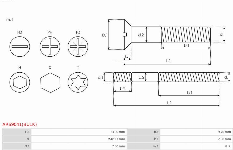 AS-PL ARS9041(BULK) - Set za popravak, alternator www.molydon.hr