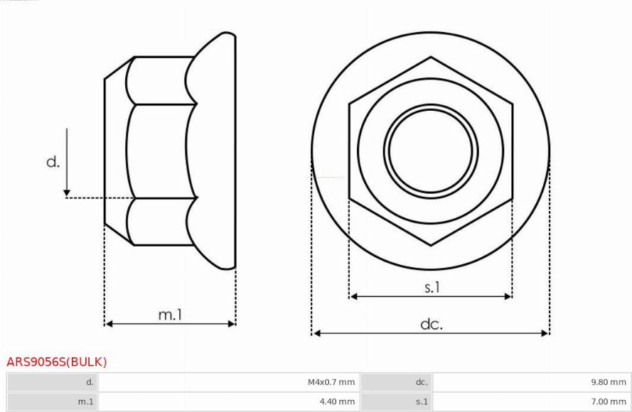 AS-PL ARS9056S(BULK) - Set za popravak, alternator www.molydon.hr