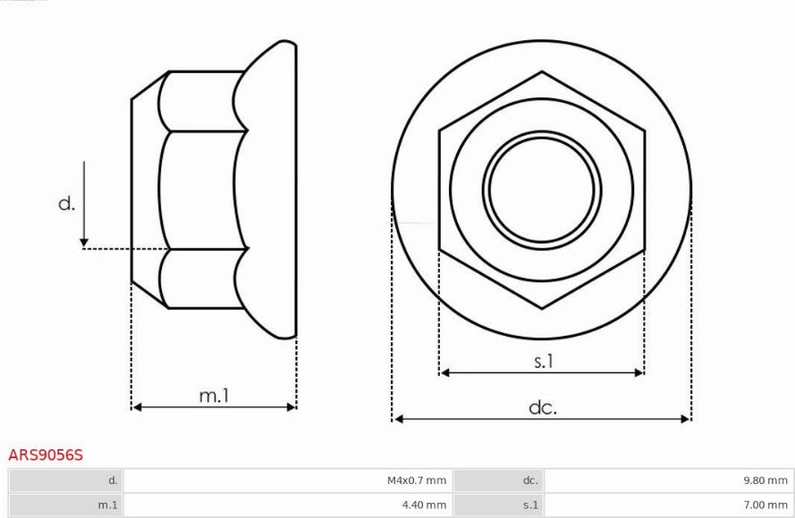 AS-PL ARS9056S - Set za popravak, alternator www.molydon.hr