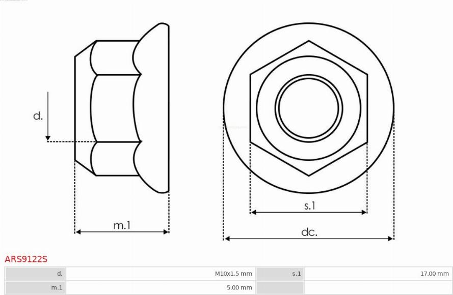 AS-PL ARS9122S - Set za popravak, alternator www.molydon.hr