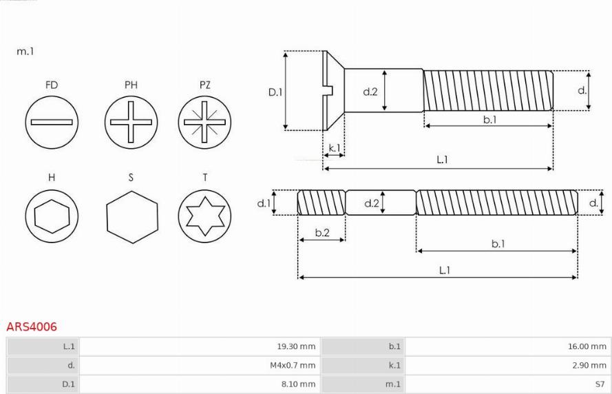 AS-PL ARS4006 - Set za popravak, alternator www.molydon.hr