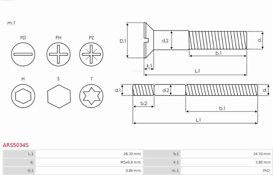 AS-PL ARS5034S - Set za popravak, alternator www.molydon.hr