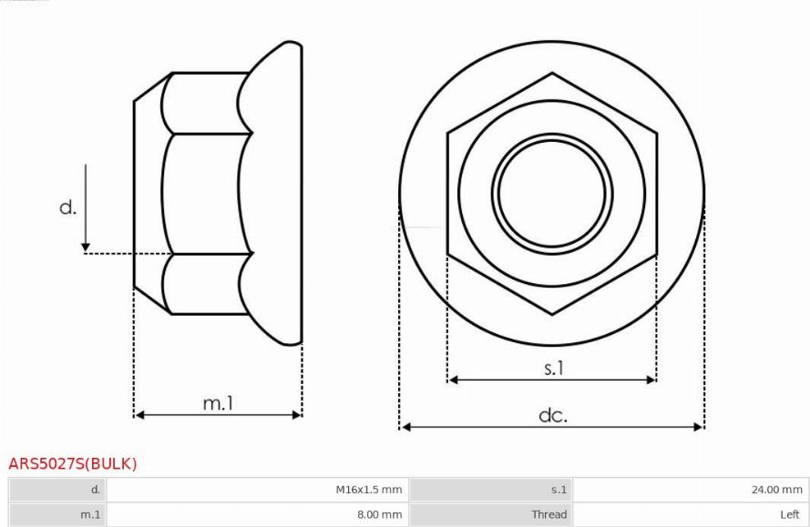 AS-PL ARS5027S(BULK) - Set za popravak, alternator www.molydon.hr