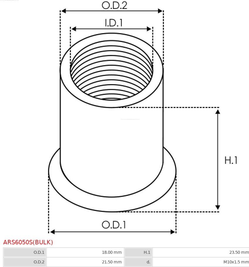 AS-PL ARS6050S(BULK) - Set za popravak, alternator www.molydon.hr