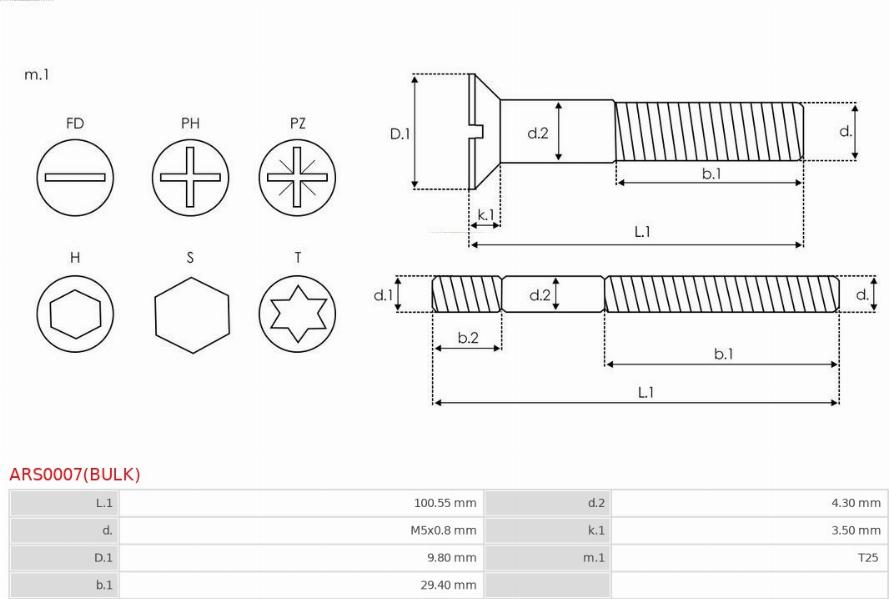 AS-PL ARS0007(BULK) - Set za popravak, alternator www.molydon.hr