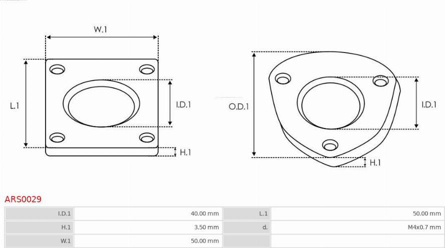 AS-PL ARS0029 - Set za popravak, alternator www.molydon.hr