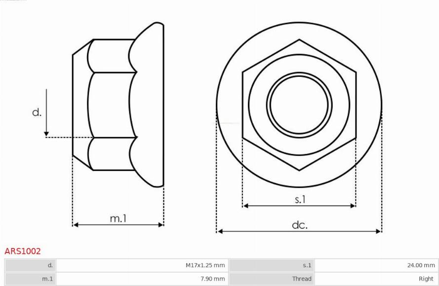 AS-PL ARS1002 - Set za popravak, alternator www.molydon.hr