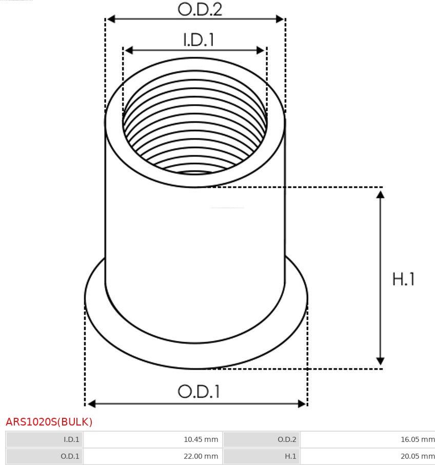 AS-PL ARS1020S(BULK) - Set za popravak, alternator www.molydon.hr