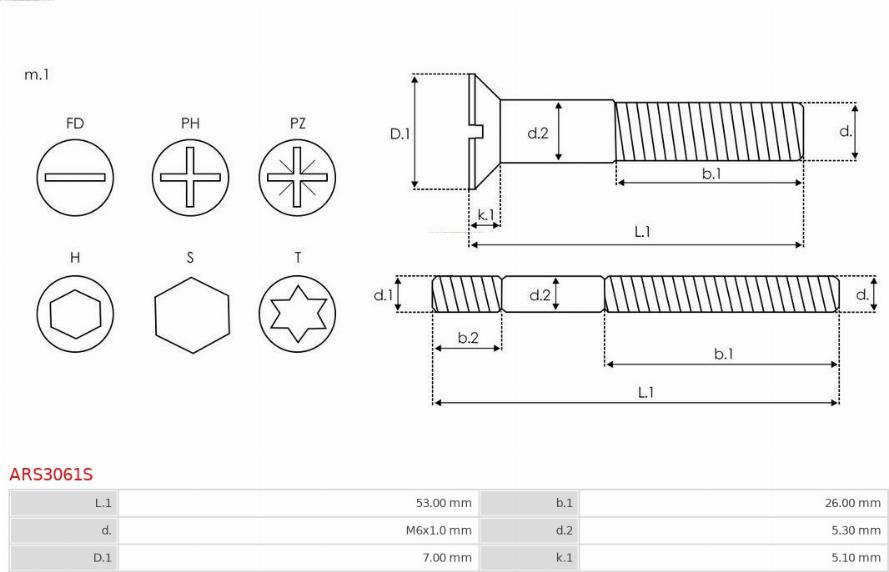 AS-PL ARS3061S - Set za popravak, alternator www.molydon.hr