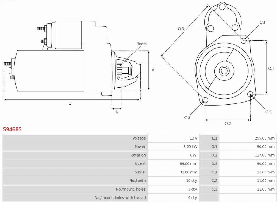 AS-PL S9468S - Starter www.molydon.hr