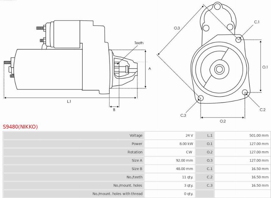 AS-PL S9480(NIKKO) - Starter www.molydon.hr