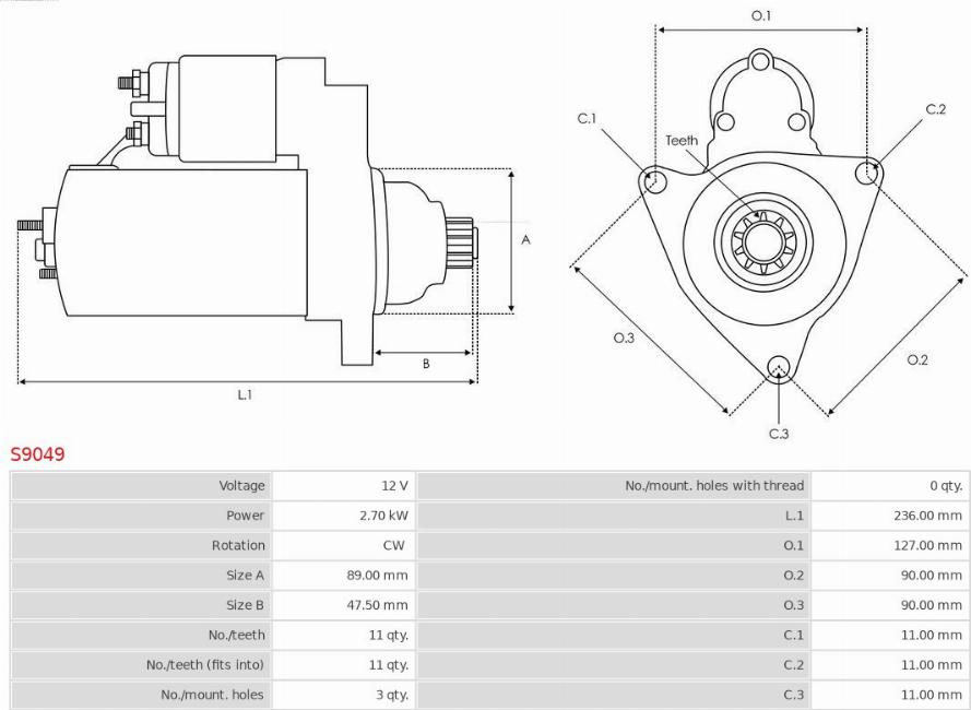 AS-PL S9049 - Starter www.molydon.hr