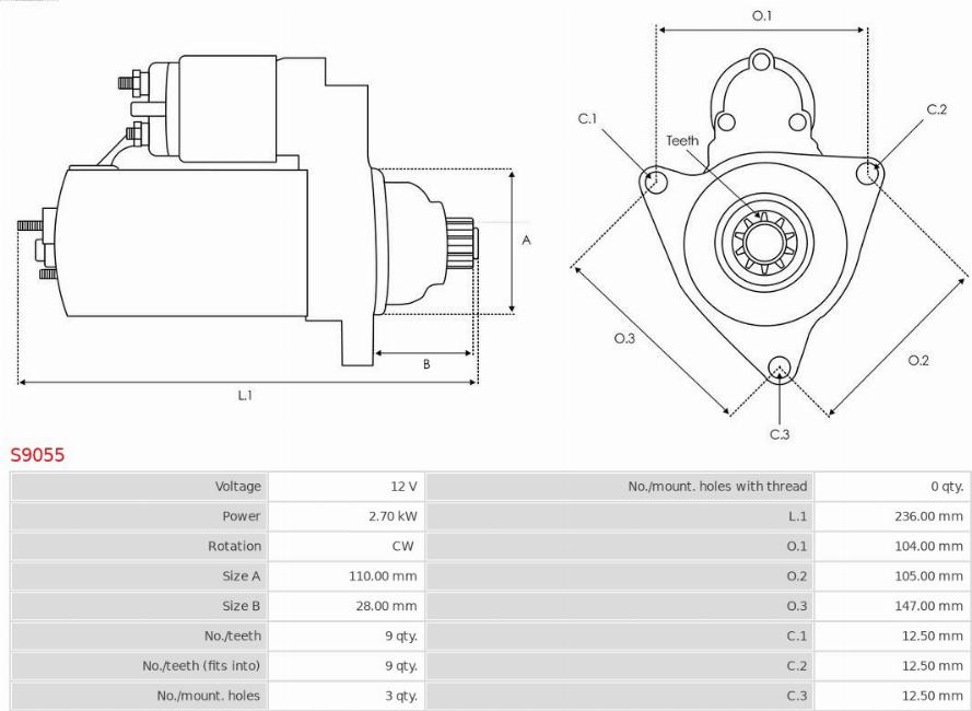 AS-PL S9055 - Starter www.molydon.hr