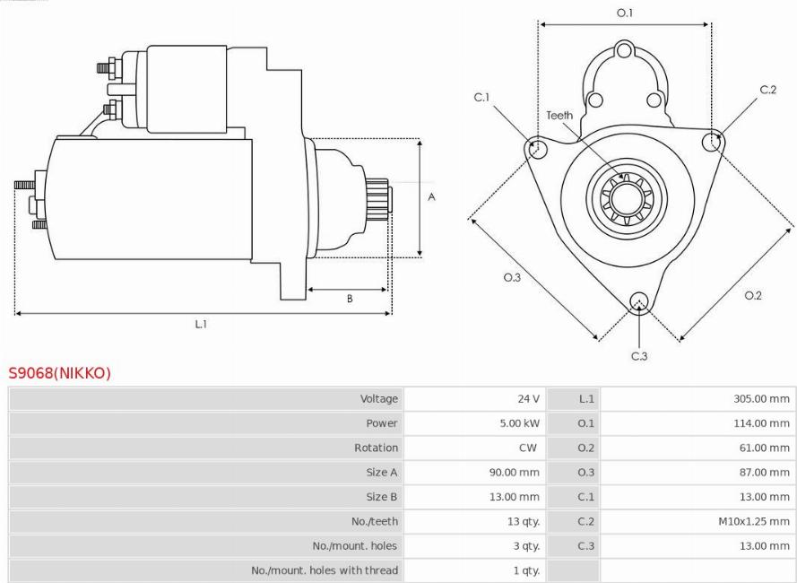 AS-PL S9068(NIKKO) - Starter www.molydon.hr