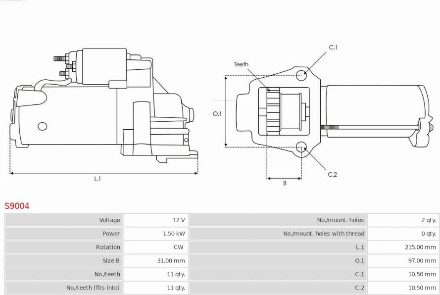 AS-PL S9004 - Starter www.molydon.hr