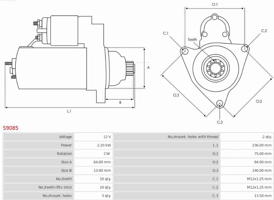 AS-PL S9085 - Starter www.molydon.hr