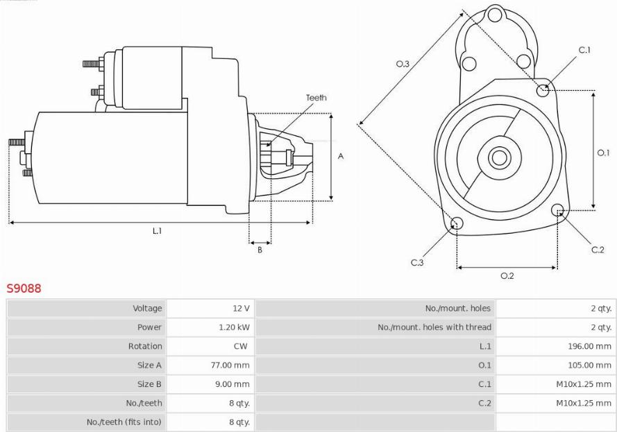 AS-PL S9088 - Starter www.molydon.hr