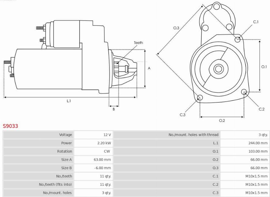 AS-PL S9033 - Starter www.molydon.hr