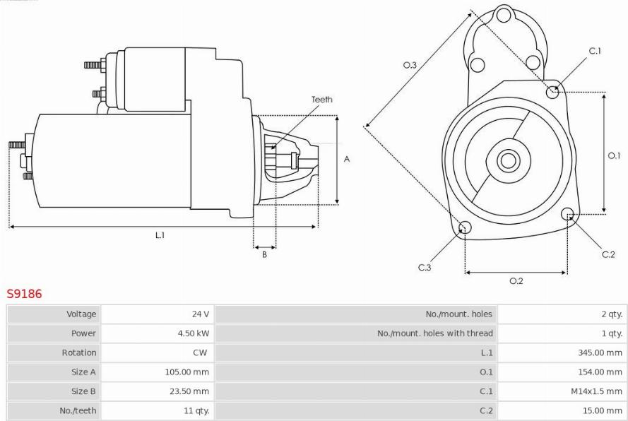 AS-PL S9186 - Starter www.molydon.hr