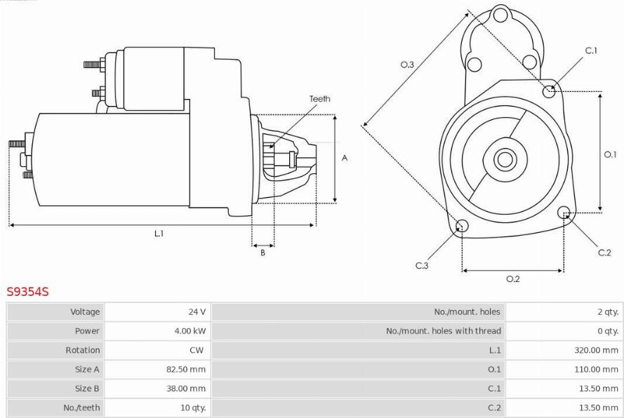 AS-PL S9354S - Starter www.molydon.hr