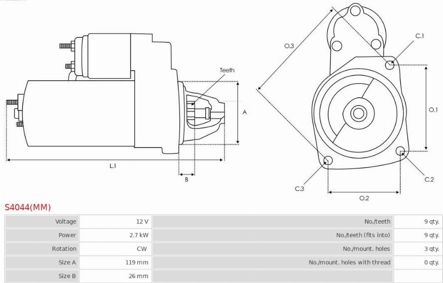 AS-PL S4044(MM) - Starter www.molydon.hr