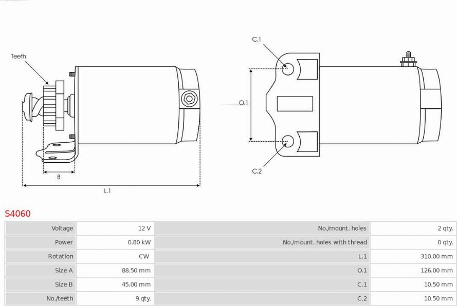 AS-PL S4060 - Starter www.molydon.hr