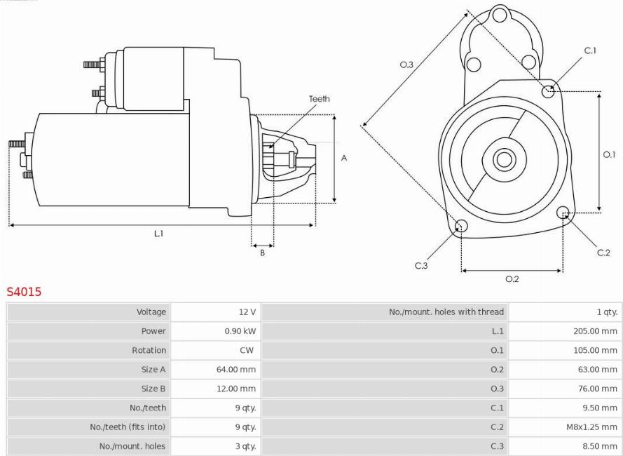 AS-PL S4015 - Starter www.molydon.hr