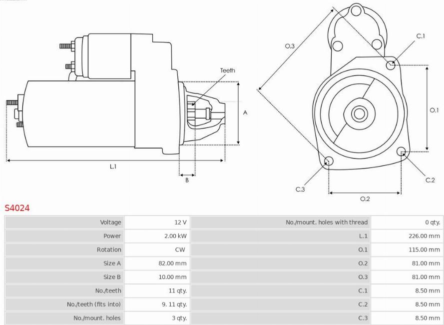 AS-PL S4024 - Starter www.molydon.hr