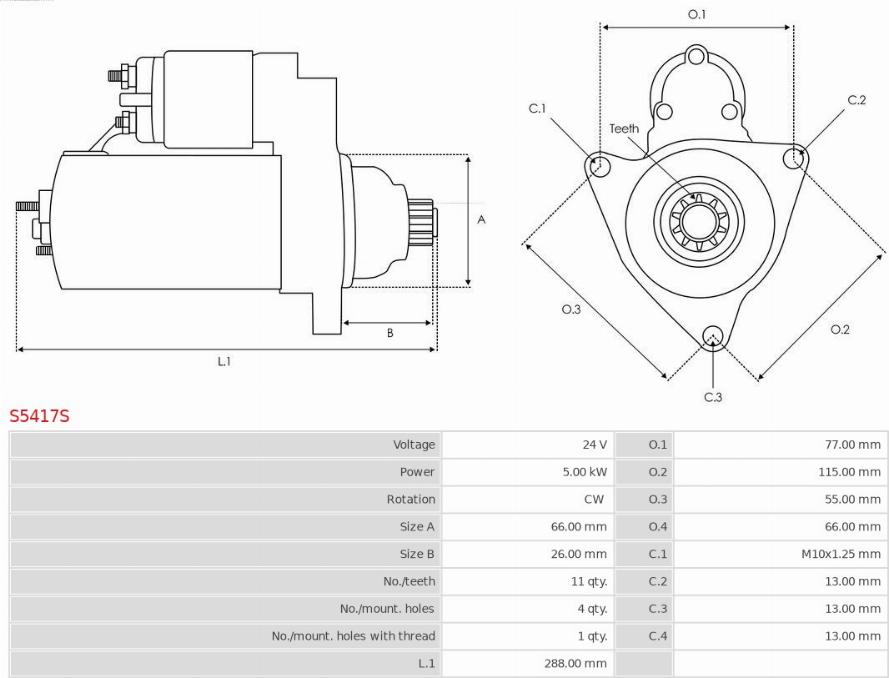 AS-PL S5417S - Starter www.molydon.hr