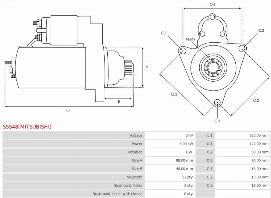 AS-PL S5548(MITSUBISHI) - Starter www.molydon.hr