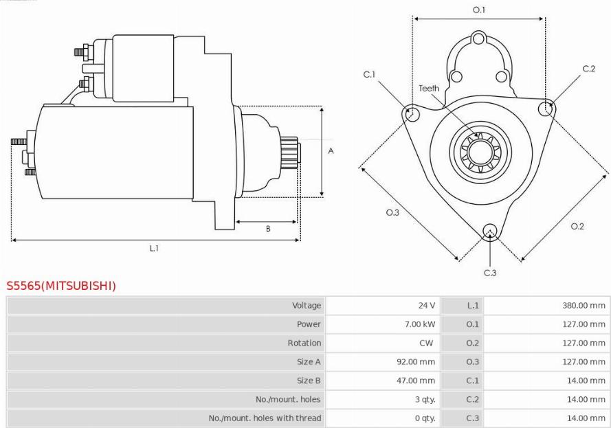 AS-PL S5565(MITSUBISHI) - Starter www.molydon.hr