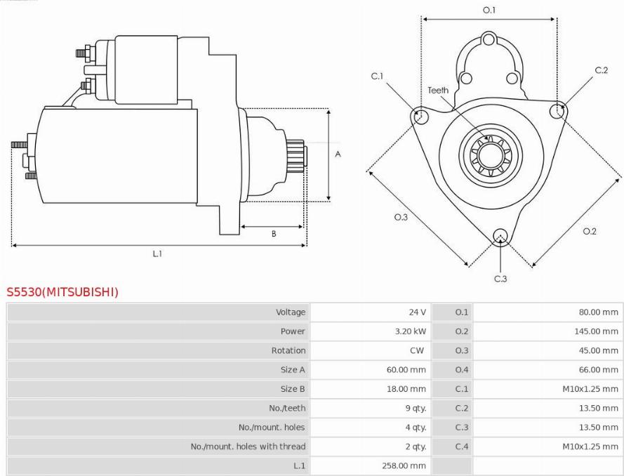 AS-PL S5530(MITSUBISHI) - Starter www.molydon.hr