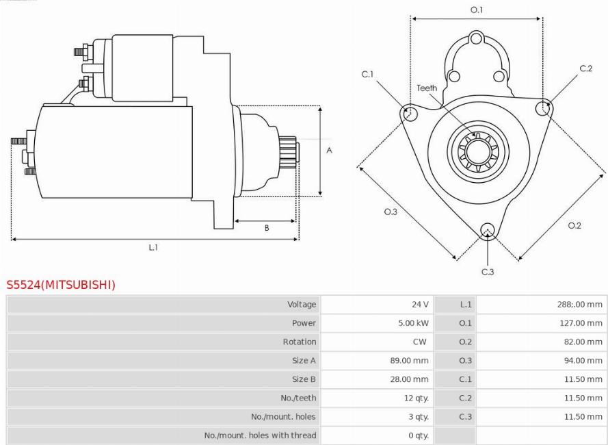 AS-PL S5524(MITSUBISHI) - Starter www.molydon.hr