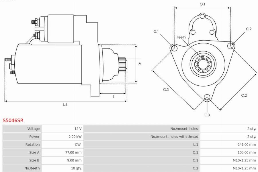 AS-PL S5046SR - Starter www.molydon.hr