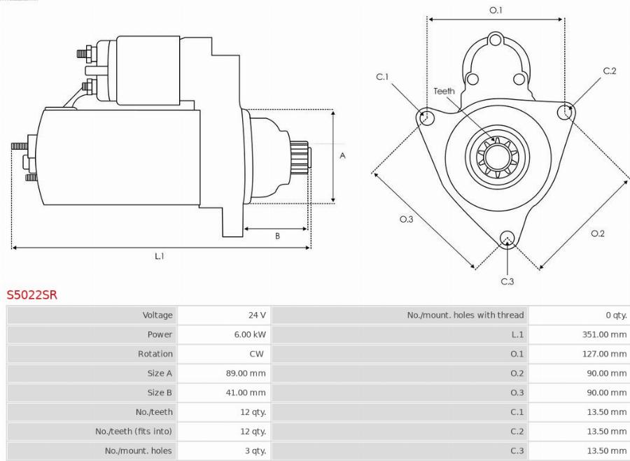 AS-PL S5022SR - Starter www.molydon.hr