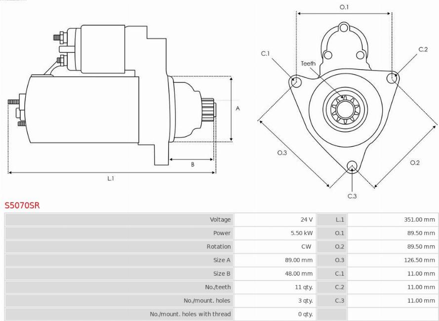 AS-PL S5070SR - Starter www.molydon.hr